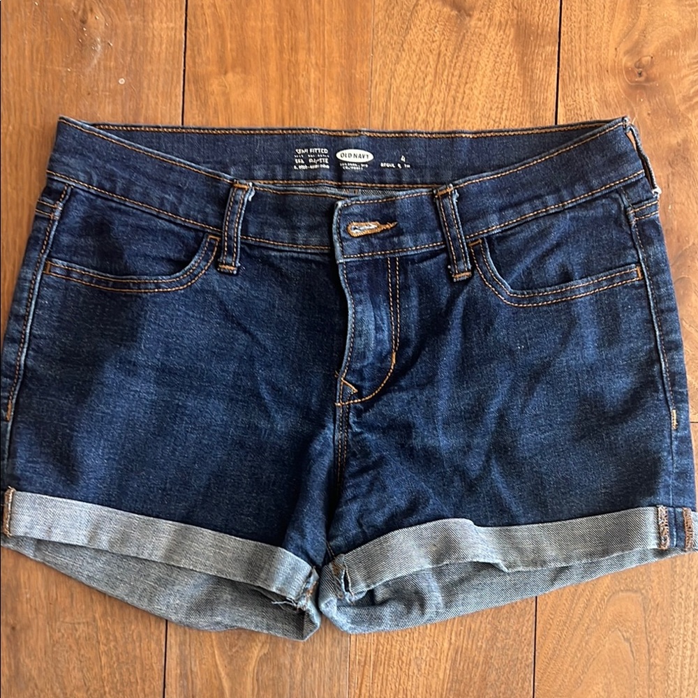 Old Navy Women's Denim Shorts - Dark Blue
